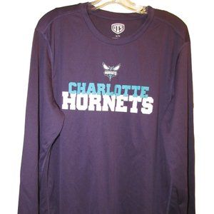 Charlotte Hornets XL Long Sleeve Purple Shirt